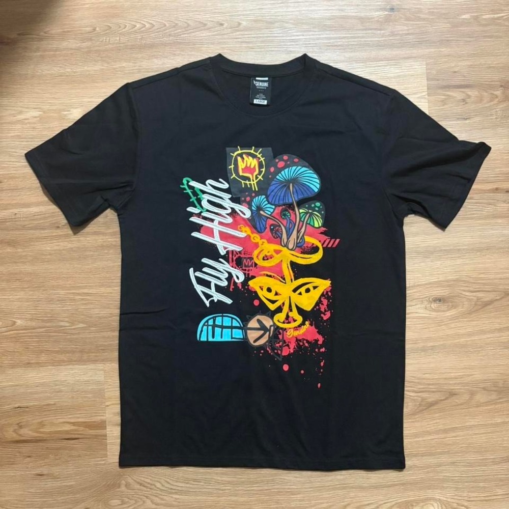 Genuine Fly High Graphic Tee – Size Large (New Without Tags)